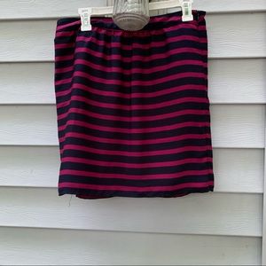Dalia collection stripe skirt blue pink mini